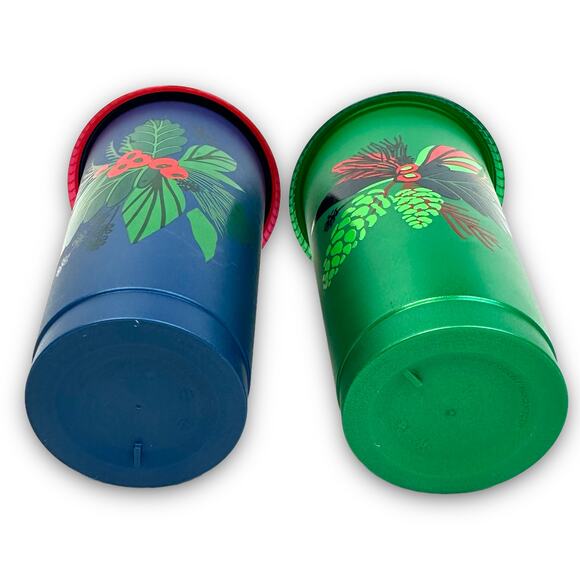 Set of Starbucks 24 Oz Reusable Cold Drink Cups Straws Christmas Holiday 2020 - Picture 4 of 5